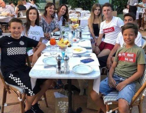 Aleksandr Golovin on a Family brunch on Sunday morning.